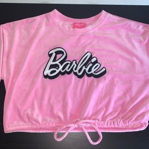 Forever21 Plus Velvet Barbie Crop Top